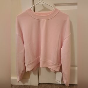 Lululemon strawberry milkshake perfectly oversized crop crew
